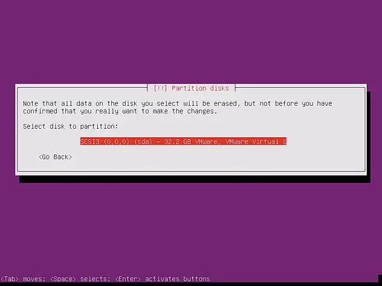 Select the disk