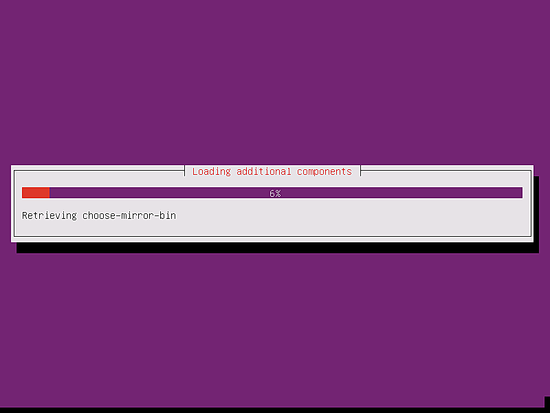 The installer scans the CD image for packages.