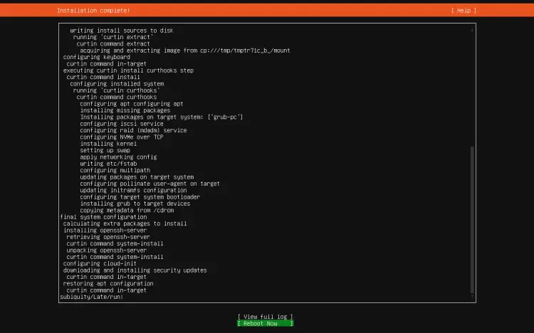 Ubuntu 24.04 installation is finished
