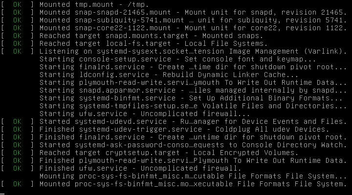 System startup