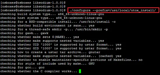 Configure Libsodium on Fedora.