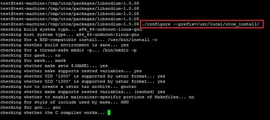 Configure Libsodium on Ubuntu.