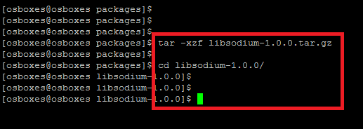 Extract Libsodium Fedora