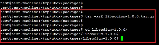 Extract Libsodium Ubuntu