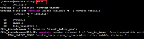 Compile uTox on Fedora