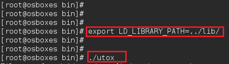 export LD_LIBRARY_PATH=../lib/ Fedora