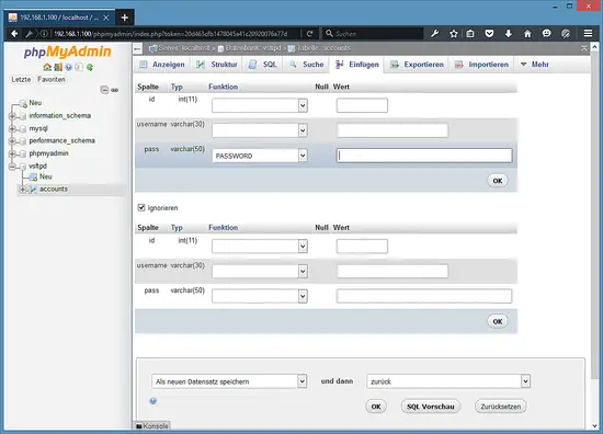 Use MySQL password function.