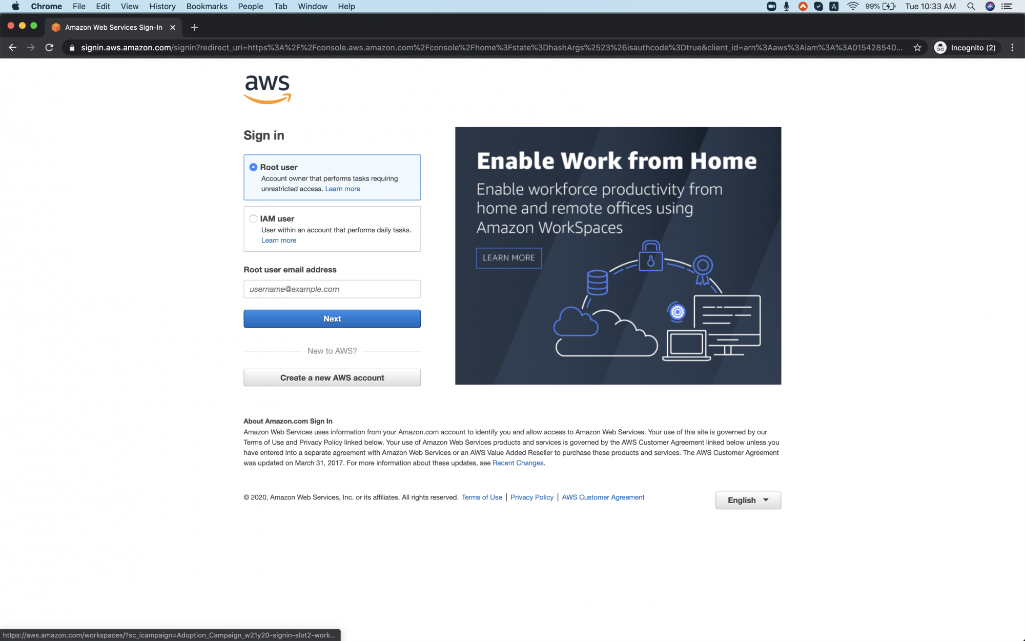 What is amazon workspace and how to create it on aws