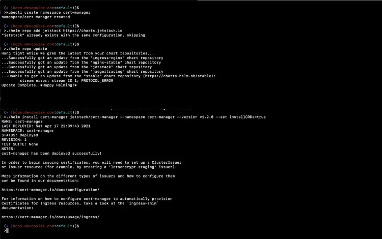 Setup Cert Manager