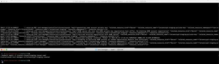 Setup Let's Encrypt Staging Cluster Issuer