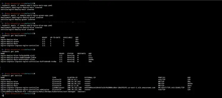 Deploy a sample application