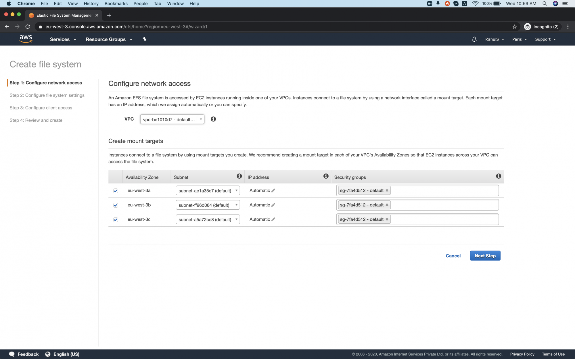 What is efs elastic file system in aws and how to use it
