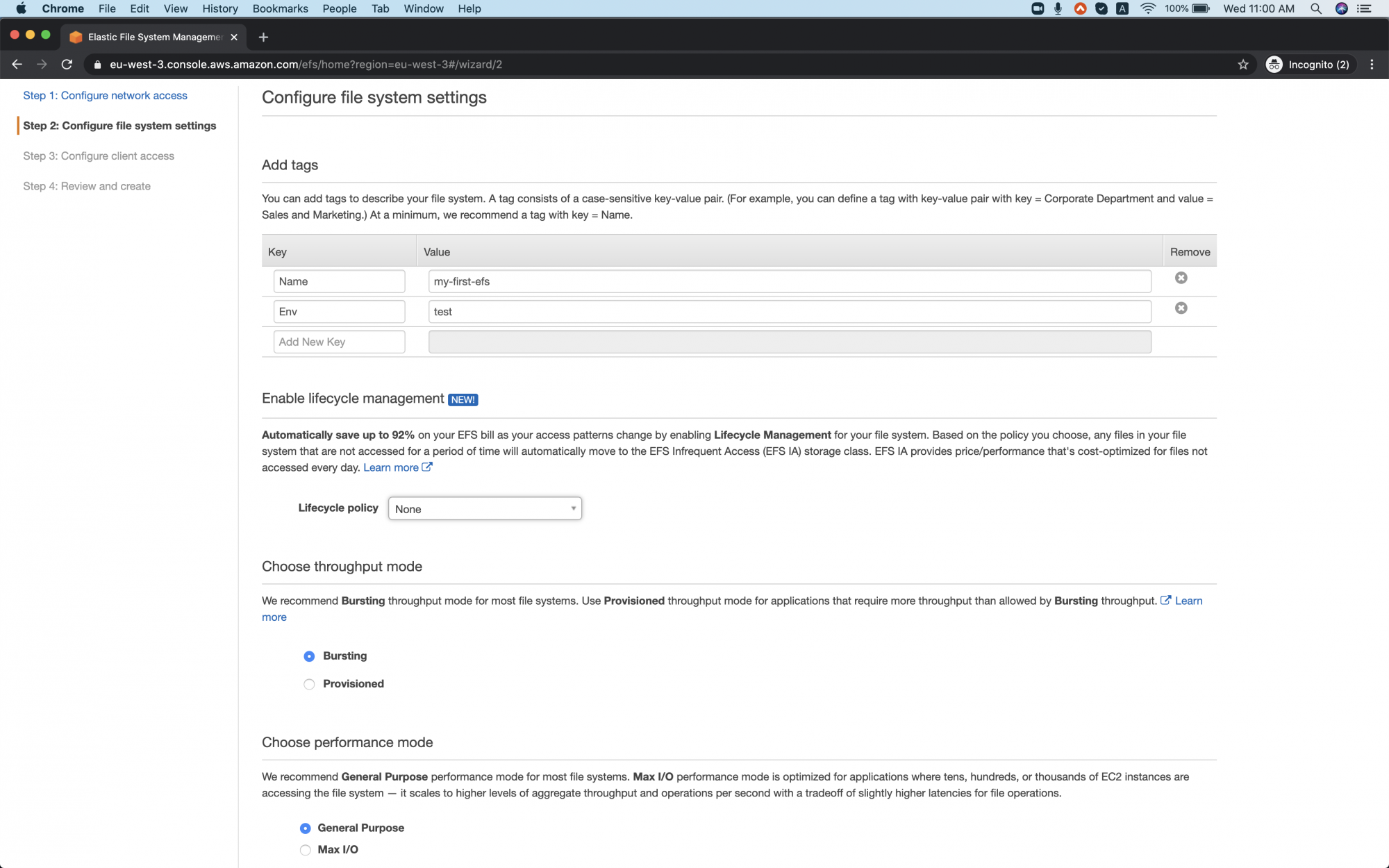 What is EFS (Elastic File System) in AWS and how to use it