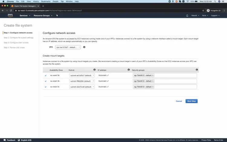 Configure Network access