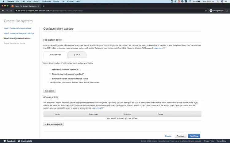 Configure client access