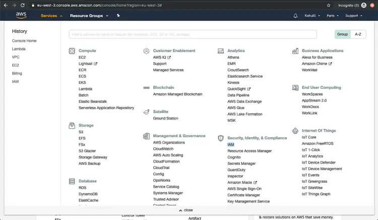 Create an IAM User