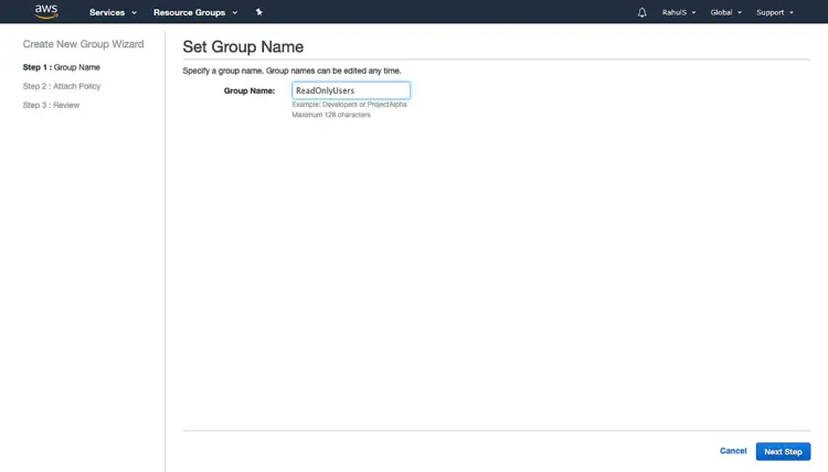 Set Group name