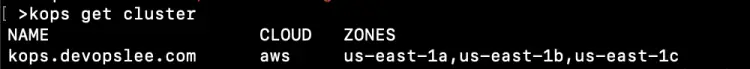 Get clusters