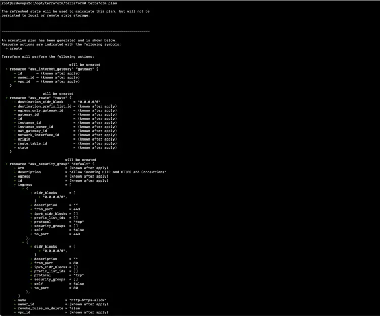Terraform Plan