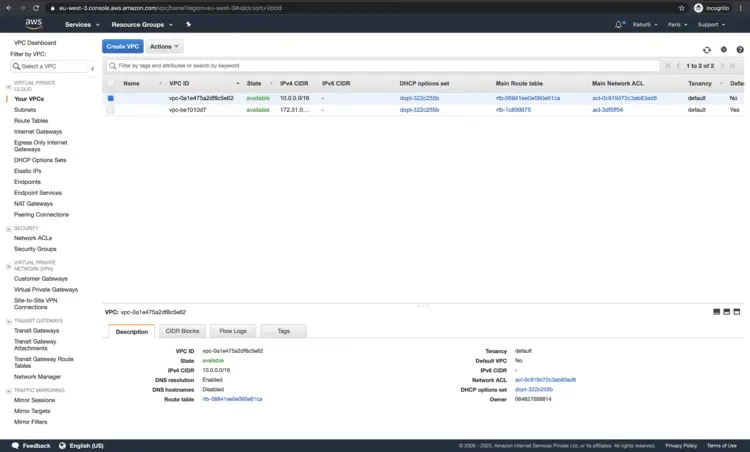 VPS created with Terraform