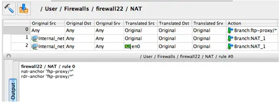Example of branching NAT rule, compiled for PF