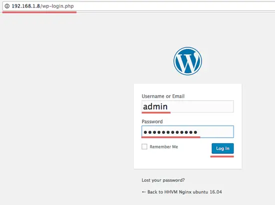 WordPress Login