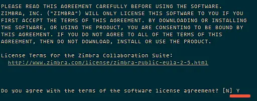 Agreement Zimbra