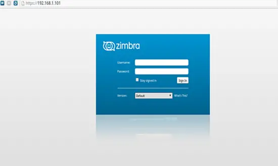 Access Zimbra